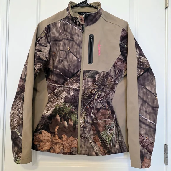 Habit Women's Utility Jacket - Camouflage and Tan Scent Factor Size Medium - Picture 1 of 10
